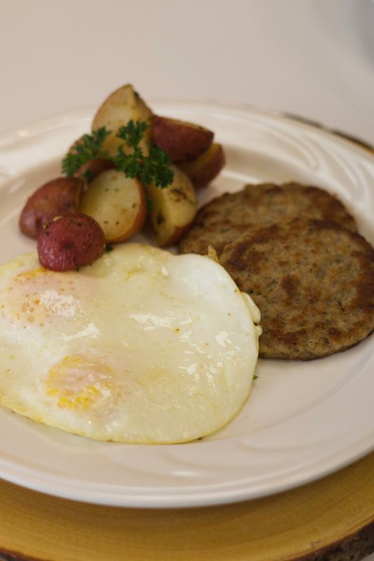Eggs, sausage & potatoes