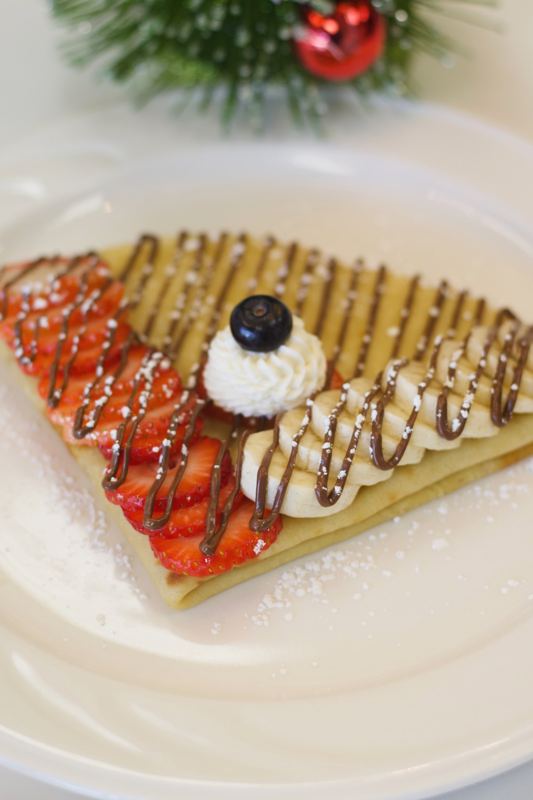 Strawberry & banana crepe