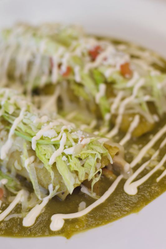Shrimp enchiladas